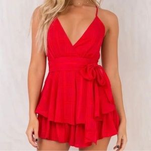 Red romper